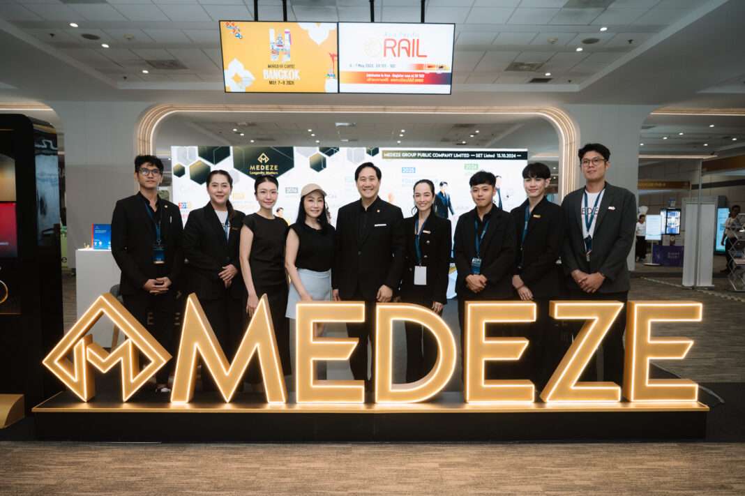 medeze-team-ales-2026-stem-cell-innovation คณะผู้บริหารและพนักงาน บริษัท เมดีซ กรุ๊ป จำกัด (มหาชน) หรือ MEDEZE ประจำบูธในงาน Asia Longevity Economy Summit 2026