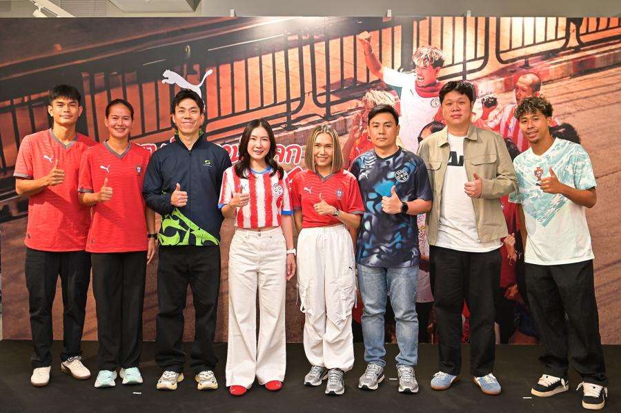 puma-thailand-football-festival-predict-the-champion-2026.jpg คณะผู้บริหาร PUMA Thailand และทีมพันธมิตรร่วมเปิดตัวแคมเปญ ทายแชมป์ลูกหนังโลก PUMA 2026 ต้อนรับมหกรรมฟุตบอลระดับโลก