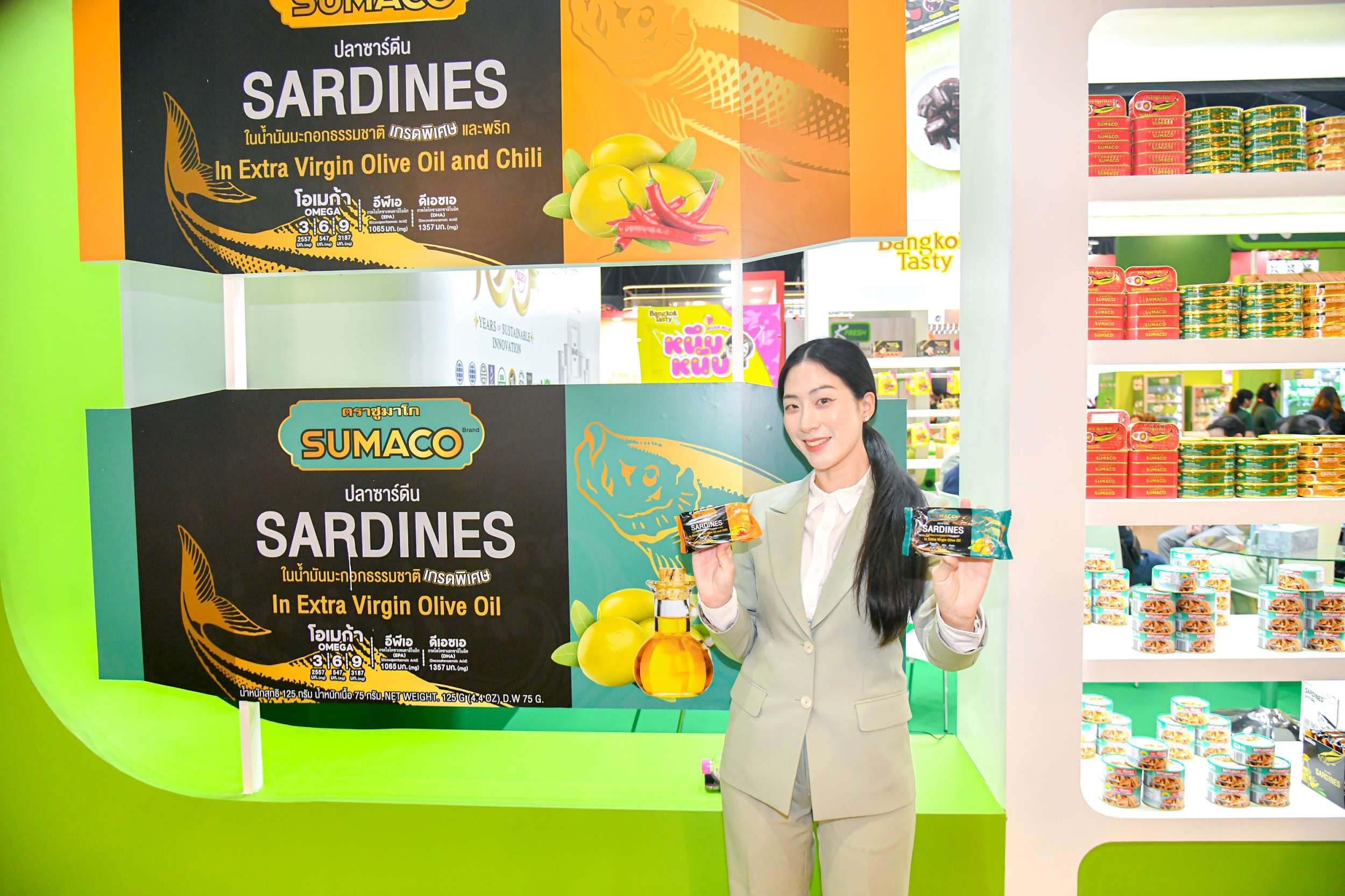 ทีมงาน CH นำเสนอผลิตภัณฑ์ใหม่แบรนด์ Sumaco ปลาซาร์ดีนในน้ำมันมะกอกและสูตรผสมพริก