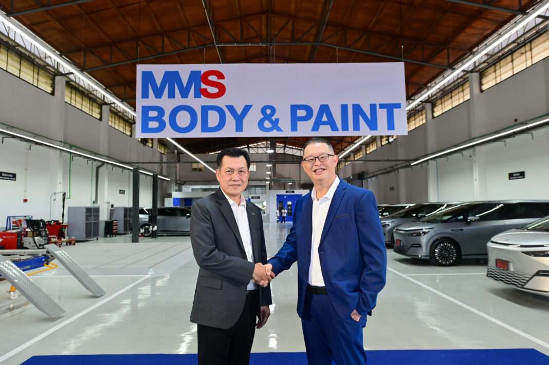 xpeng-thailand-mms-body-and-paint-ratchaphruek-launch ผู้บริหาร เอ็กซ์เผิง ประเทศไทย และ มาสเตอร์ มอเตอร์ เซอร์วิสเซส เปิดตัวศูนย์ซ่อมสีและตัวถังมาตรฐานรถยนต์ไฟฟ้า “MMS Body and Paint” สาขาราชพฤกษ์