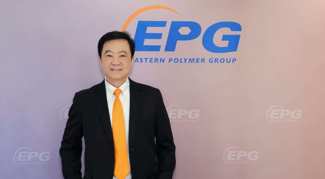 chalieo-witoonpakorn-epg-resilience-strategy-annual-sales-2026.jpg ดร.เฉลียว วิทูรปกรณ์ รองประธานเจ้าหน้าที่บริหาร บมจ.อีสเทิร์นโพลีเมอร์ กรุ๊ป (EPG) แถลงทิศทางแผนธุรกิจปีบัญชี 69/70 ชูกลยุทธ์ รุก-รับ-ถอย รักษายอดขาย 13,800 ล้านบาท