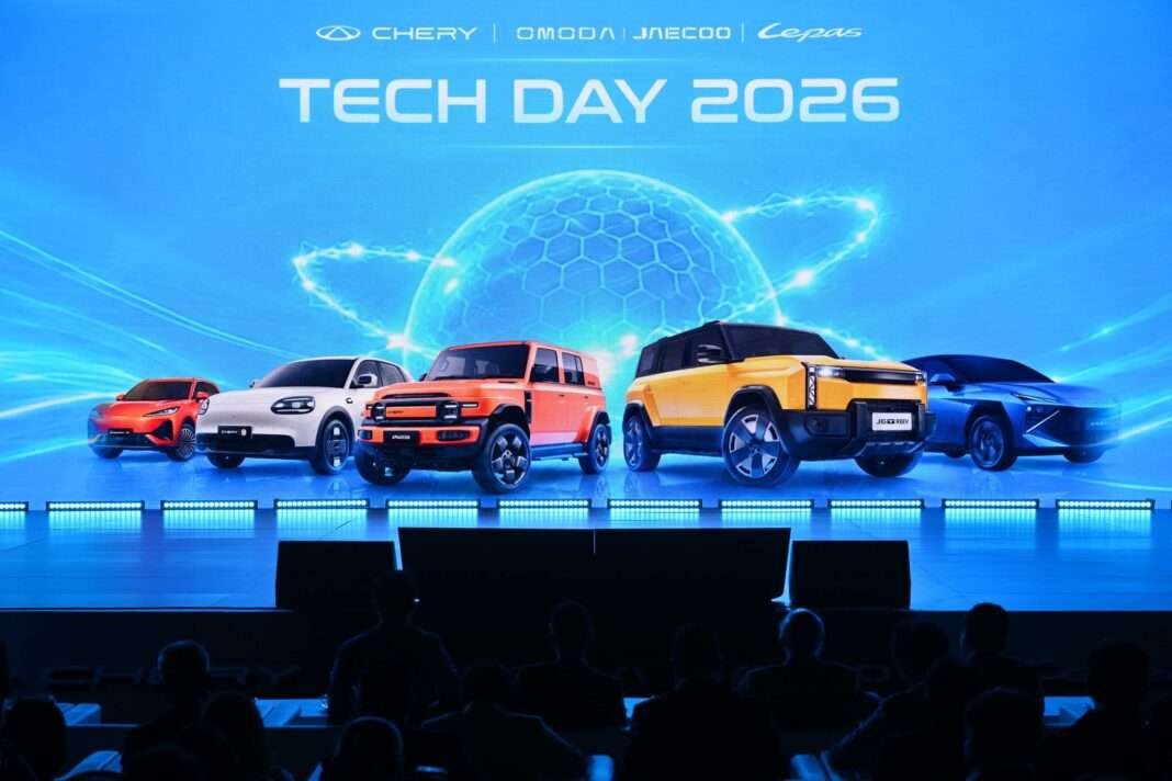 chery-group-omoda-jaecoo-tech-day-2026-new-energy-vehicles.jpg ทัพรถยนต์พลังงานใหม่จาก CHERY Group จัดแสดงอย่างยิ่งใหญ่บนเวทีงาน TECH DAY 2026