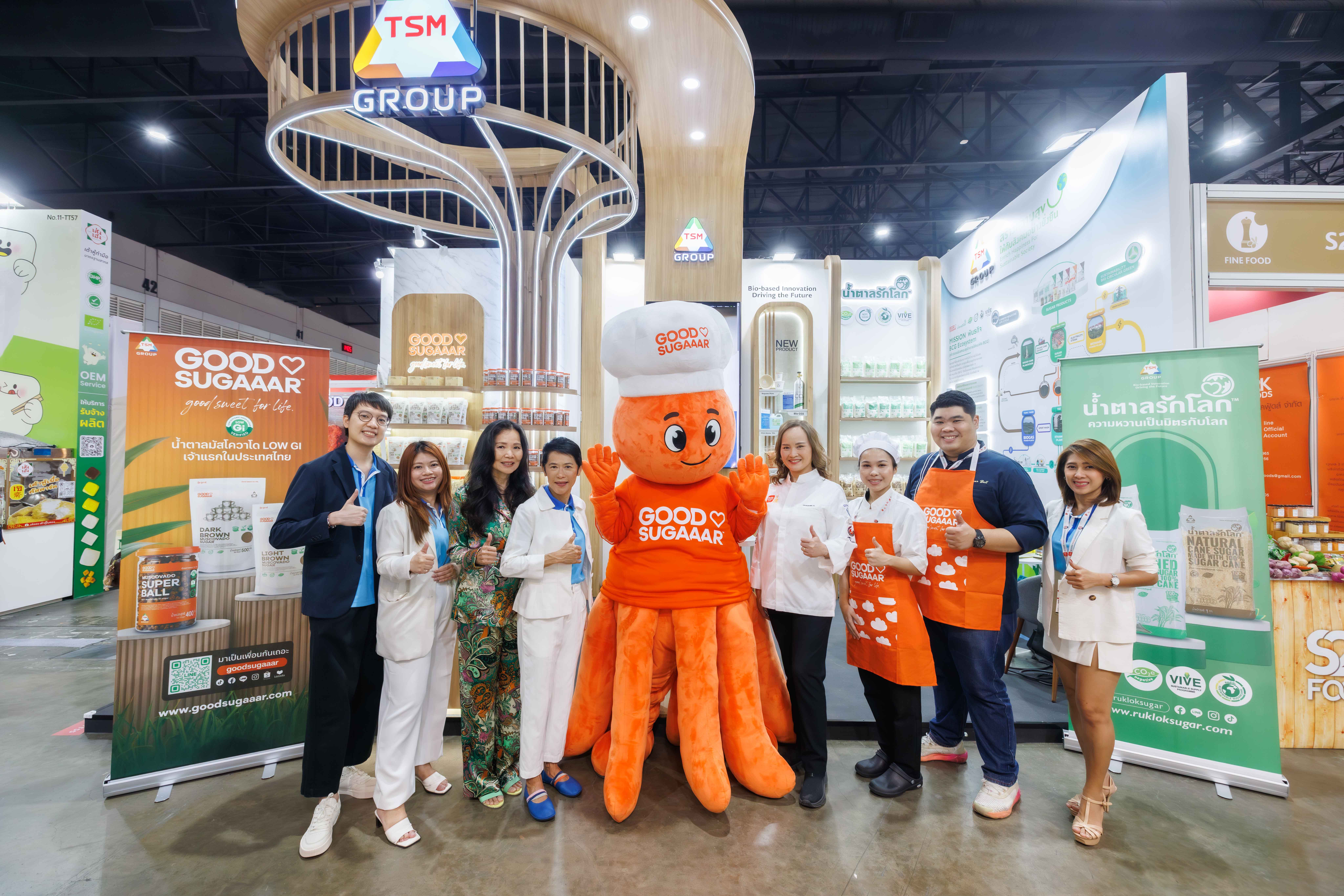 บูธแสดงสินค้า TSM GROUP และ GOOD SUGAAAR นำเสนอน้ำตาล Low GI และผลิตภัณฑ์ Bio-Based