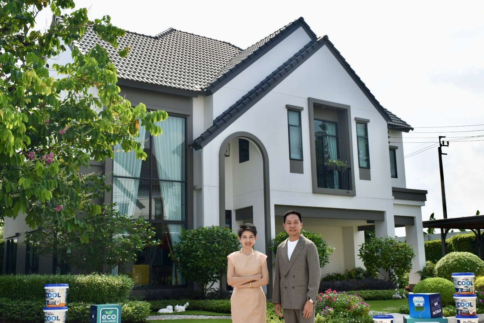 บ้านเดี่ยวระดับพรีเมียม สราญสิริ ศรีวารี 2 ที่ใช้เทคโนโลยีสี BegerCool เพื่อลดความร้อน