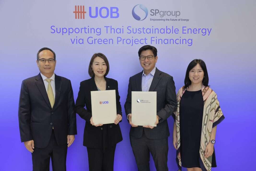 UOB-SP-Group-Green-Project-Financing-Thailand-2026 คณะผู้บริหารจากธนาคารยูโอบี ประเทศไทย และ SP Group ร่วมถ่ายภาพในพิธีลงนามความร่วมมือการสนับสนุนสินเชื่อโครงการสีเขียว