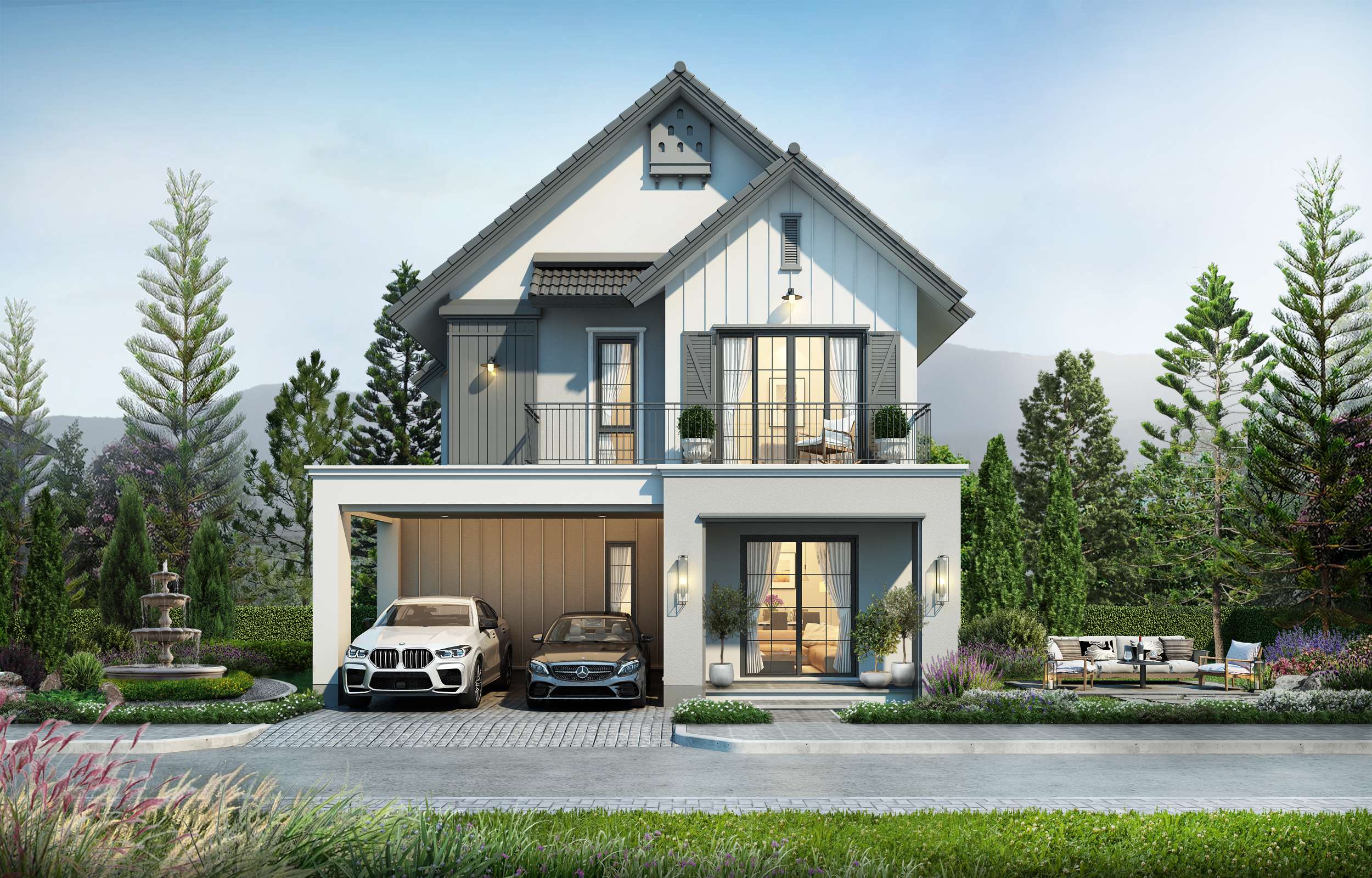 ภาพจำลองแบบบ้านโครงการ บีลีฟ วงแหวน–สันกำแพง 2 โครงการแนวราบใหม่จากอรสิริน