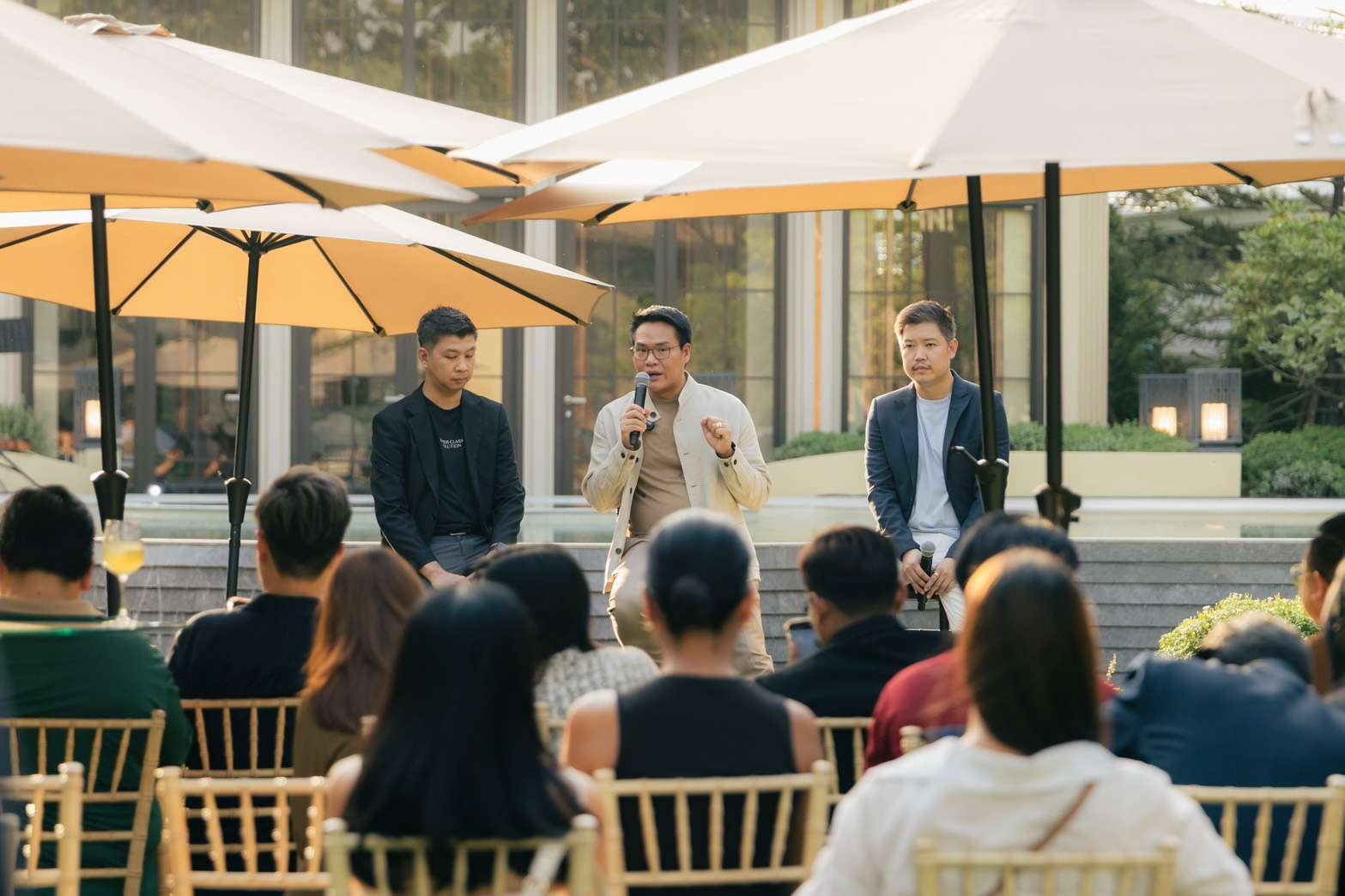 บรรยากาศภายในงานแถลงข่าวเปิดตัว CINQ RESERVE พื้นที่ส่วนกลางแห่งใหม่จาก A5