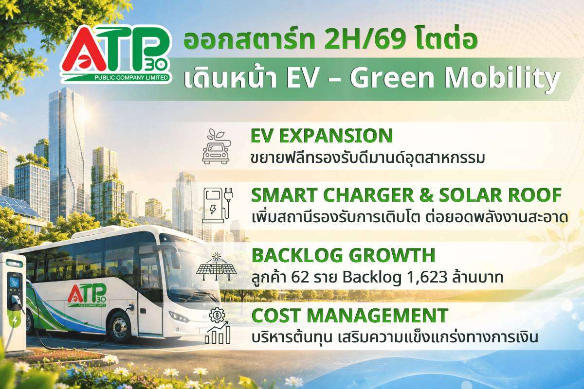 อินโฟกราฟิกสรุปแผนการดำเนินงานครึ่งปีหลัง 2569 ของ ATP30