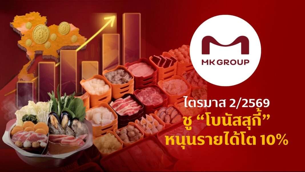 บริษัท เอ็มเค เรสโตรองต์ กรุ๊ป จำกัด (มหาชน) หรือ M โชว์ผลประกอบการไตรมาส 2/2569 เติบโต 10%